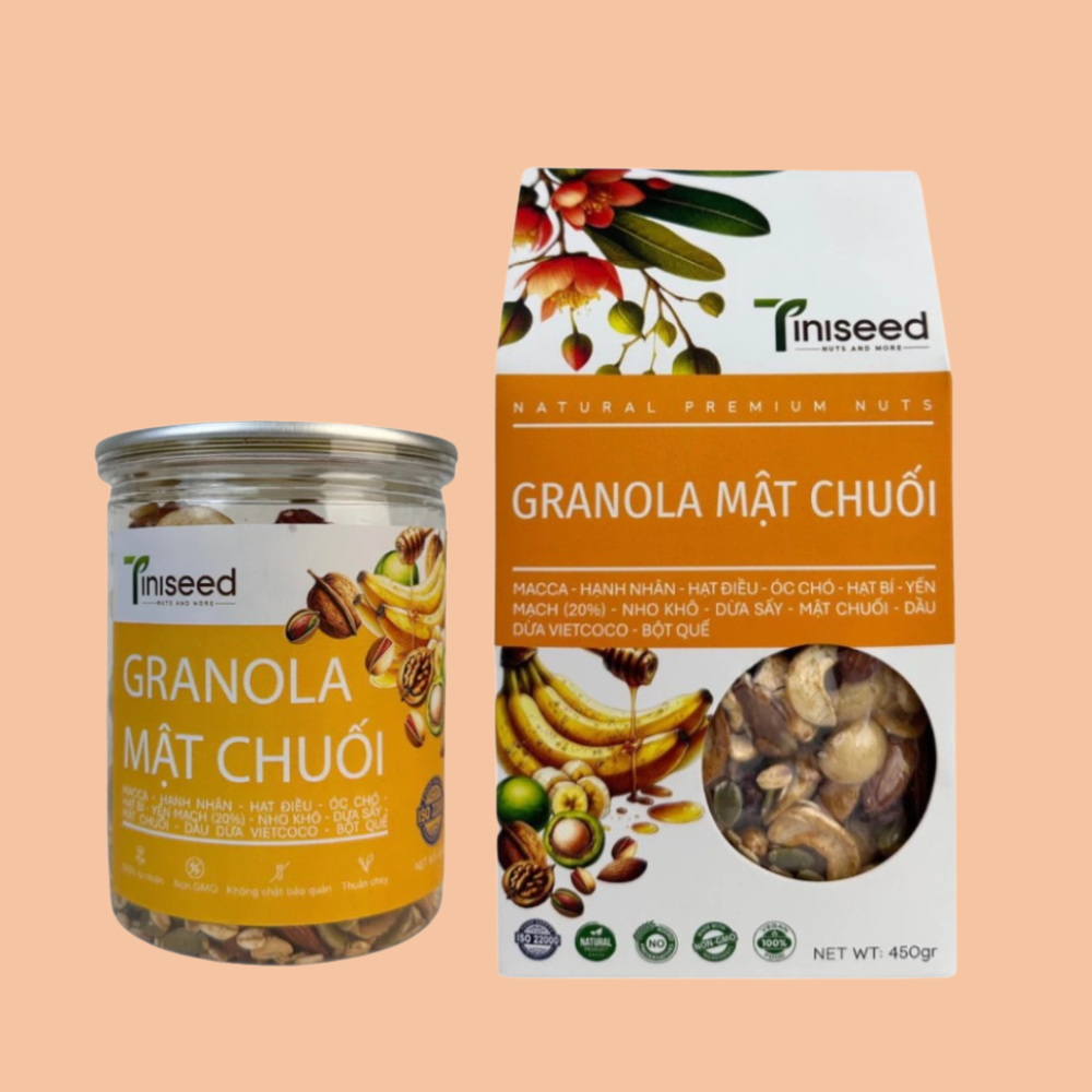 Granola Mật Chuối Tiniseed Đường Huyết Thấp
