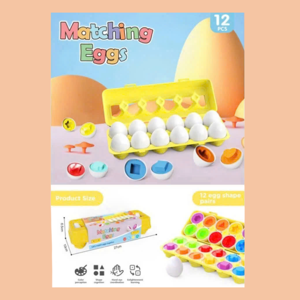 Trò Chơi Matching Egg - Trứng ghép đôi hình học